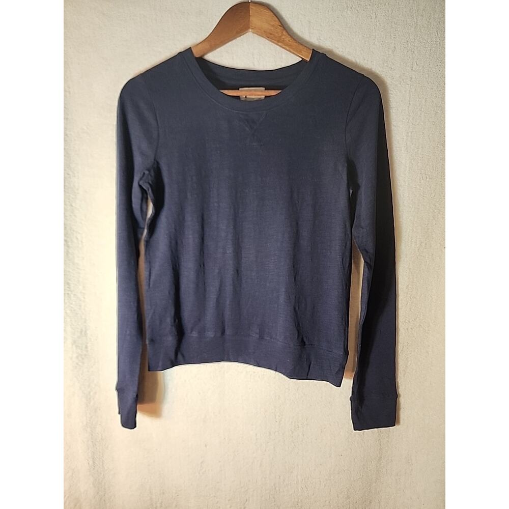 Pact Women's 100% Organic Cotton Navy Blue Long Sleeve Shirt Size XS New